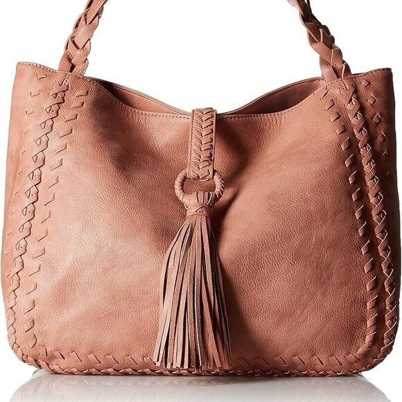 Big Buddha Large Slouchy Hobo Bag Tan Brown Faux Leather Shoulder Bag - Picture 1 of 13